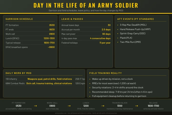 Day in the Life of an Army Soldier