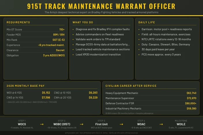 915T Track Maintenance Warrant Officer
