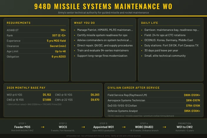 948D Electronic Missile Systems Maintenance Warrant Officer