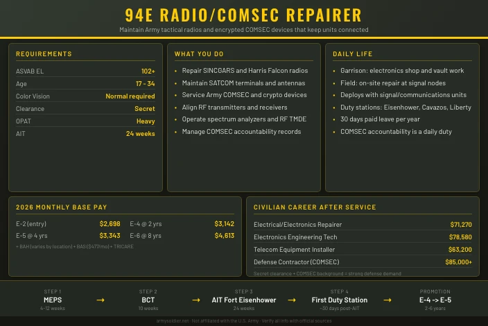 94E Radio and Communications Security Repairer